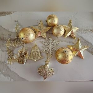 Gold Christmas Ornaments